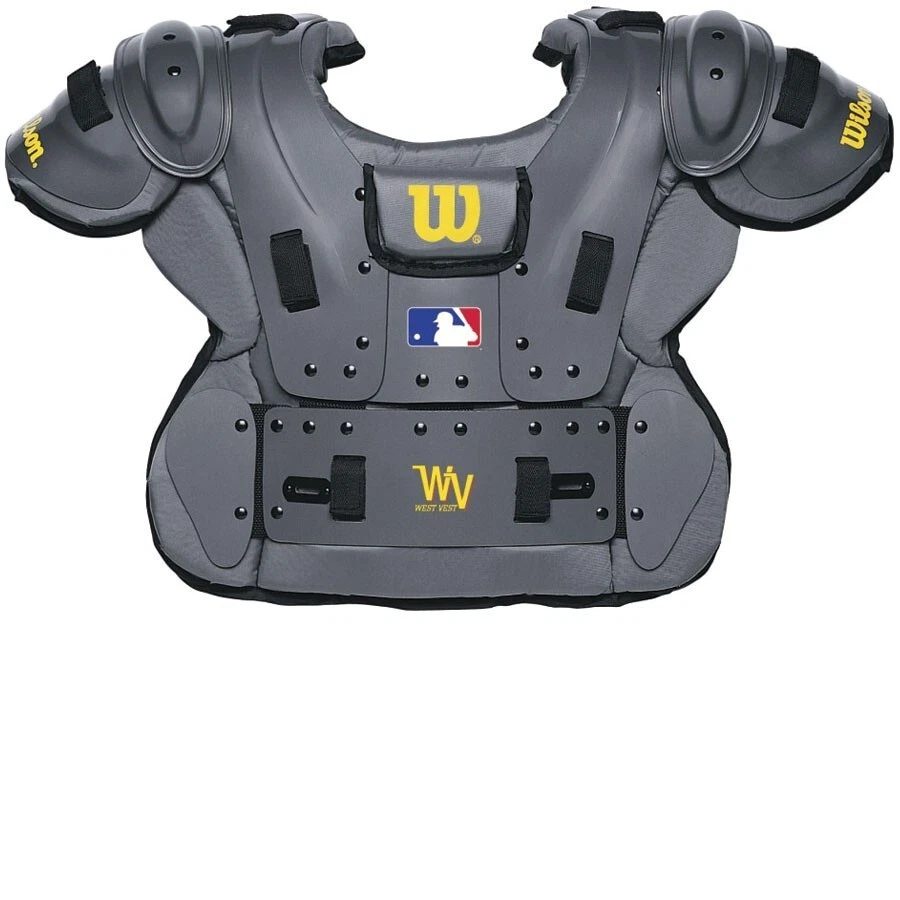 Protections De Chest Wilsons EZ Gear Pour Arbitre, Noir/jaune, Taille M