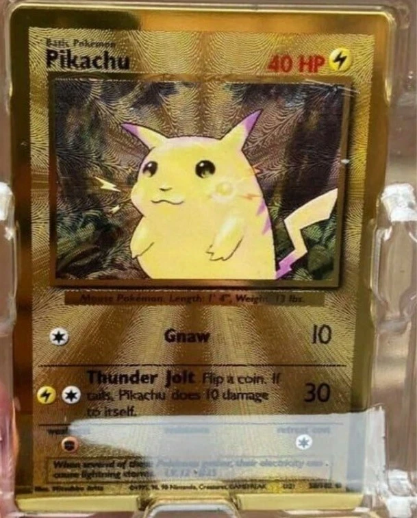 Pokemon Card Ultra Premium Collection Gold Metal Pikachu - Photo 1/1