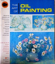 OIL PANTING STILL LIFE FLORAL LANDSCAPE WATER GRUMBACHER LIBRARY 1965 B379