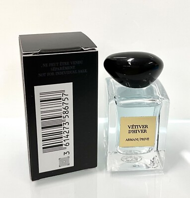 Armani Prive Vetiver D'hiver 0.26oz/7.5ml Eau De Toilette Mini | eBay