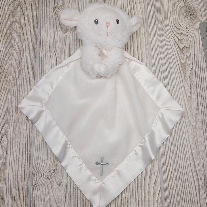 Baby Aspen Bedtime Blessings Plush Prayer Lamb Lovey Security Blanket Christenin