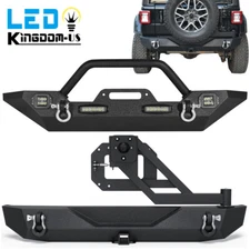Front / Rear Bumper or w/Tire Carrier for 2018-2025 Jeep Wrangler JL & Unlimited