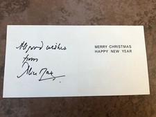original 1970s signed christmas card from princess alice of athlone