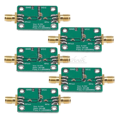 1-10PCS RF Wideband Amplifier Low-noise LNA Broadband Gain 32dB 0.1-2000MH z