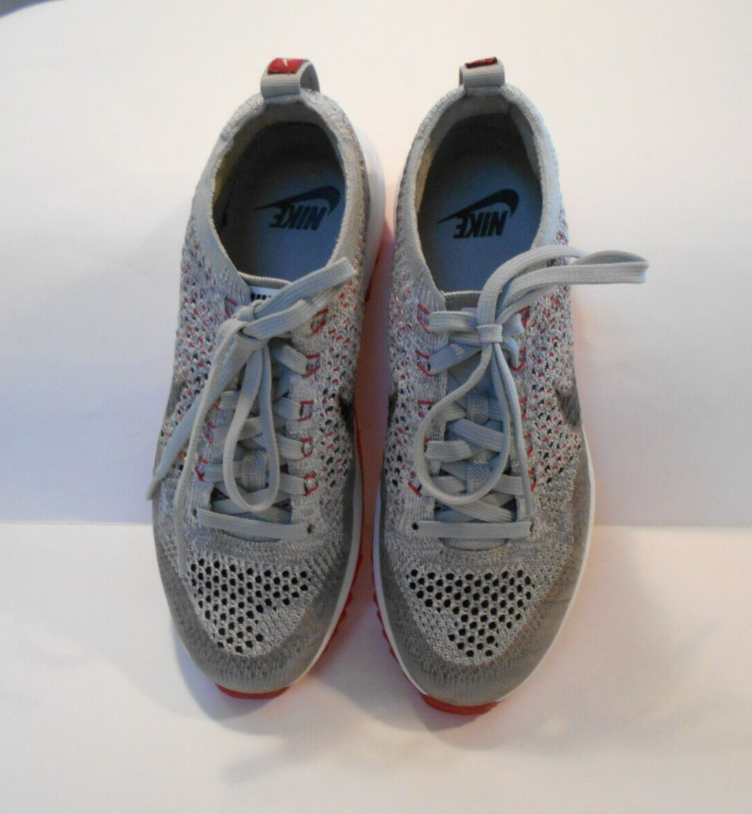 ナイキ Nike Flyknit Racer G Women's Golf Shoes, Size 7, Gray with Red