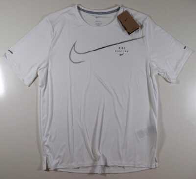 NIKE DRI FIT UV RUN DIVISION MILER SWOOSH RUNNING TOP DM4811-100 - HERREN L 2XL