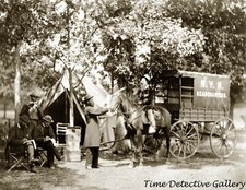 Reporters of the New York Herald, Bealeton, VA- 1863 - Civil War Photo Print