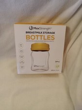 MaxStrength Breastmilk Storage Bottles New