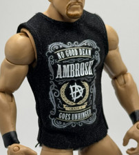 WWE Moxley Dean Ambrose Shirt Accessory Mattel Figure Clothes 1/12 K3