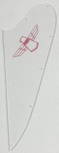 For Gibson Thunderbird Firebird Blank Guitar Pickguard Scratch Plate,Transparent