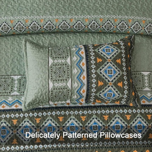WONGS BIANCHERIA DA LETTO 3 pezzi trapunta bohemien copriletto set lenzuola queen king - Foto 46 di 87