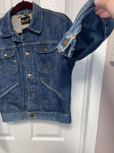 Chaqueta vaquera azul para mujer Wrangler Hecha en EE. UU. Talla: 38 vintage - Imagen 8 de 15