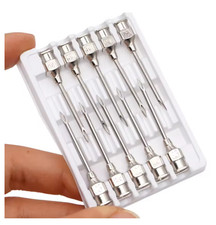 Newest 10pcs Reusable Stainless Steel 304 Veterinary Syringe Needle For Animal