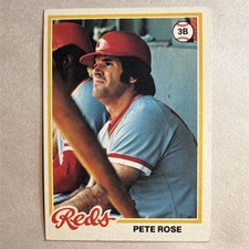 1978 Topps Pete Rose #20 Cincinnati Reds Base Set MLB Baseball Card