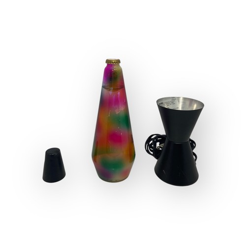 🍉 14.5" BLACK RAINBOW LAVA LAMP PARTS BASE 6"x3.5", BOTTLE 9.5"x3.5" OR TOP CAP
