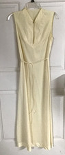 Vanity Fair Vintage Nylon Tie Back Ivory Size Small Night Gown