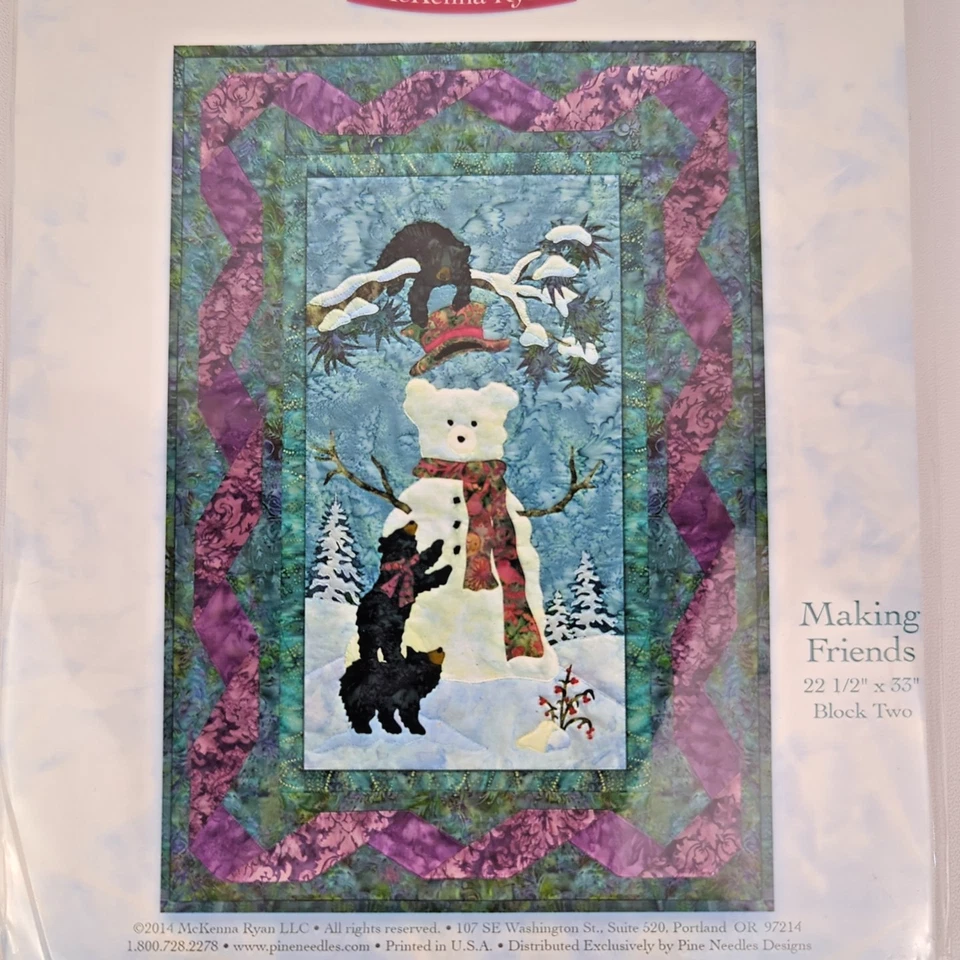 McKenna Ryan's "Heaven and Nature Sing" Complete Set of 6 Quilt Patterns Uncut - Image 4 of 4