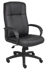 Office Products Caressoft Executive High Back Chair in Black, High-Back B7901