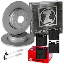 Zimmermann BREMSSCHEIBEN + BEL&Auml;GE HINTEN f&uuml;r MERCEDES E-KLASSE W210 + CLK W208