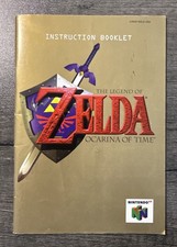 Legend Of Zelda Ocarina Of Time N64 Original Manual Only English No Game