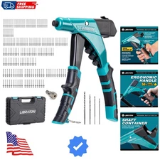 Professional Heavy Duty Rivet Gun, One-Handed Pop Rivet Gun Set, Robust Rivet...