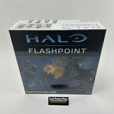 New Sealed Halo Flashpoint 'Feet First Into Hell' Board Game Damaged Box