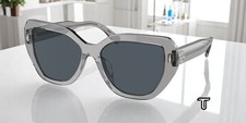 TORY BURCH TY7194U 195387 Transparent Grey Dark Grey 55 mm Women's Sunglasses