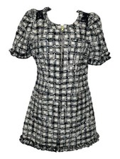 LoveShackFancy Hermosa Tweed Mini Dress