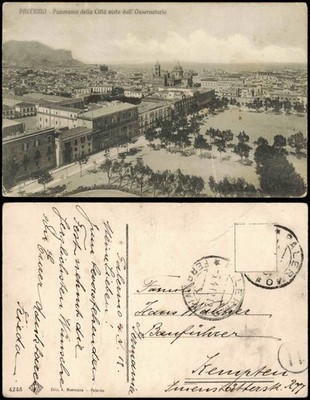 Palermo Palermo (Palermu) Panorama della Cittá visto dall'Osservatorio 1918
