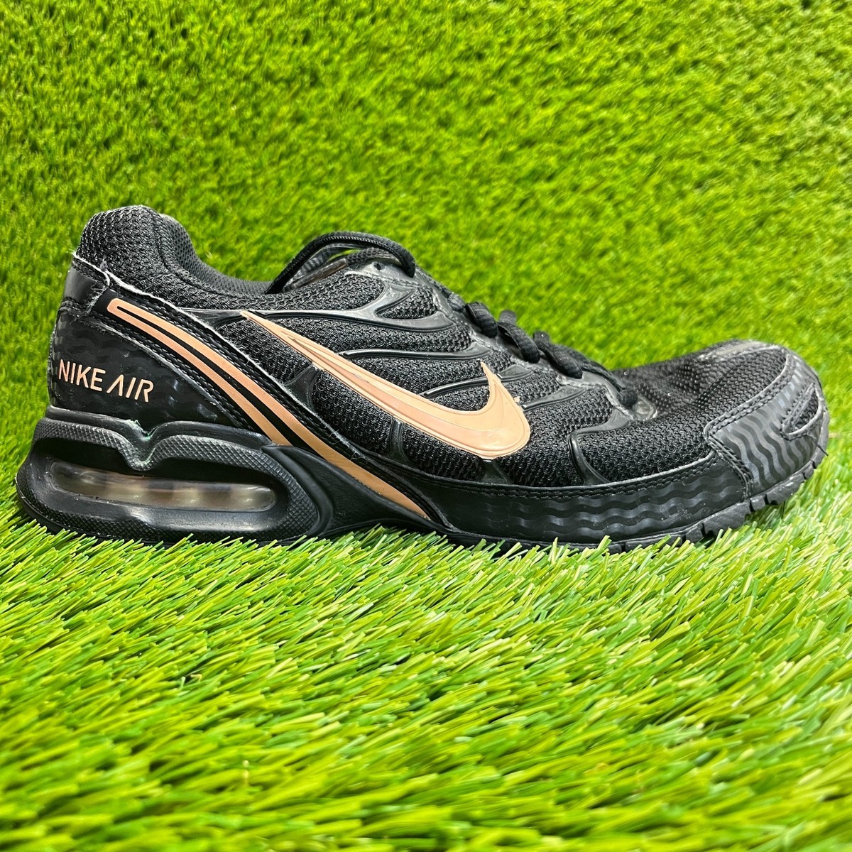 Nike Air Max Torch 4 Womens Size 9.5 Black Gold Athletic Running