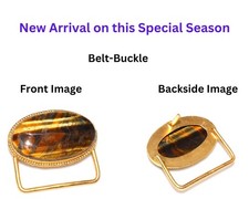 Tiger Eye Golden Plated Belt Buckle 1.6" Summer Collection Most Beautiful GW