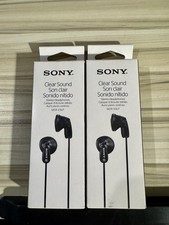 Sony Clear Sound MDR-E9LP In-Ear Headphones Black Pack Of 2
