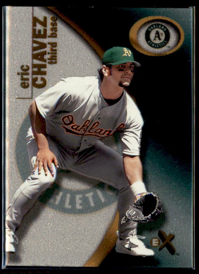 2001 Fleer EX #4 Eric Chavez Oakland Athletics 