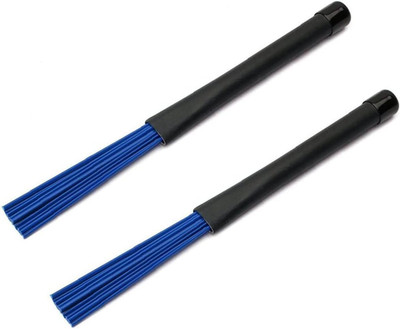 Jiayouy 1 Pair Drum Brushes Drum Sticks Percussion Retractable Nylon Brush Stick