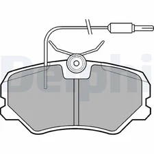 Front axle Delphi LP1606 brake pad set, disc brake for Citroen, Peugeot