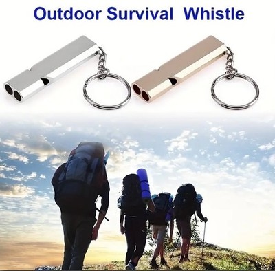 6/10/20PC 160db Outdoor Whistle Camping SOS Emergency Survival Key Chain Whistle