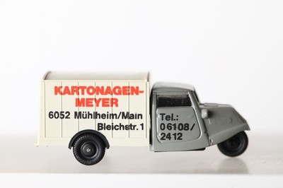 Praline 1:87 Tempo Hanseat  Kartonagen Meyer weiß grau  (332245) A5951A