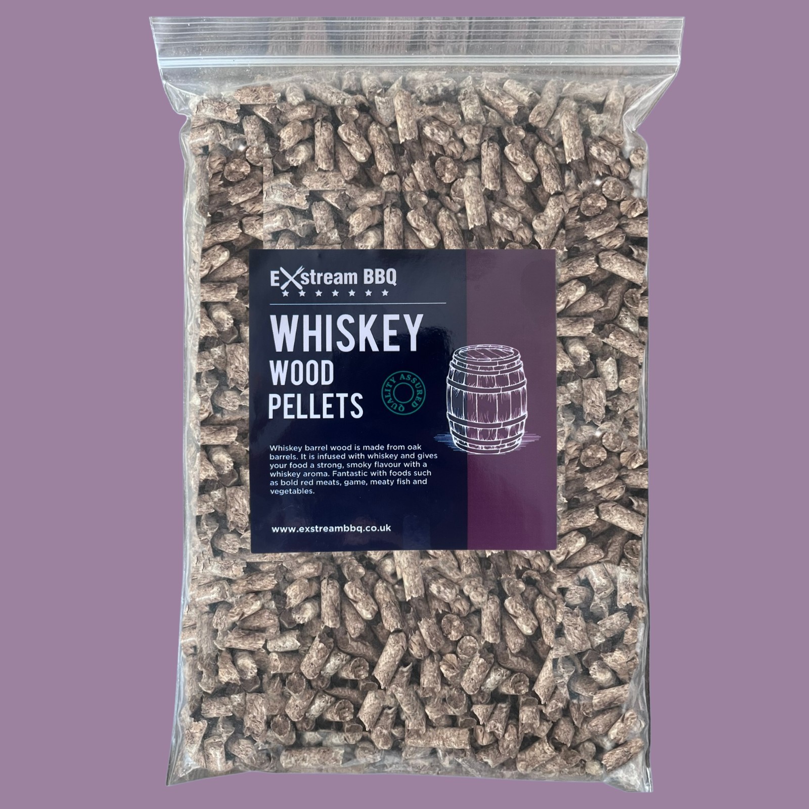 ExstreamBBQ WHISKEY BBQ Wood Smoking Pellets 1L - For Ninja Woodfire Electric