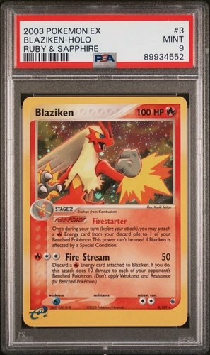 Blaziken graded PSA 9 for sale on eBay