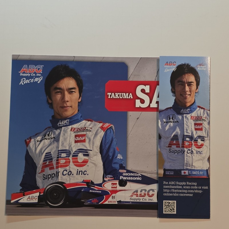 ABC Supply Co. Inc. Takuma Sato AJ Foyt Racing IndyCar Series 2013 Hero Card