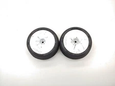 2x Proline Prism #8277 Mounted Carpet Tires on 12mm Hex Wheels White Used