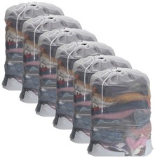 Nicunom 6 Pack Mesh Laundry Bag with Drawstring Closure, 24" x 36" Heavy Duty...