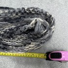 Muk Luks Women’s Abstract Knit Acrylic Infinity Scarf Gray White Logo Accent — photo 4