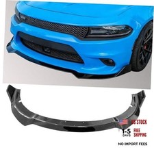 Front Lip Splitter for 2015-2023 Dodge Charger  SE RT SRT GT Glossy Black