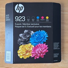 GENUINE HP 923 5-PACK 2 Black, C/M/Y Ink Cartridges Exp 03/2028 6C3Y8BN