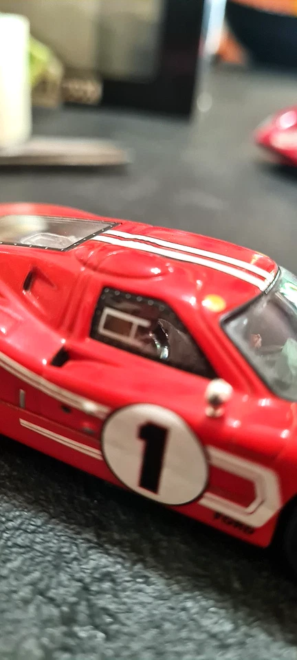 Modellino Le Mans 1:43 Ford Gt40 MKIV 1967 Gurney, Foyt Whitebox + Pilota dentro - Immagine 3 di 4