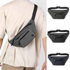 Fanny Pack for Men Crossbody Waist Bag Pockets Waist Packs for Travelling Hiking