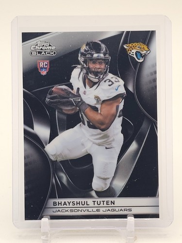 BHAYSHUL TUTEN 2025 TOPPS CHROME BLACK FOOTBALL ROOKIE RC #123 JAGUARS Q3668-4