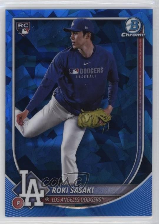 2025 Bowman Chrome Sapphire Edition Image Variation SP Roki Sasaki #12 1fl4