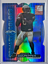 Daunte Culpepper RC #/50 Primary Colors Blue 1999 Donruss Elite Rookie Card Rare. rookie card picture
